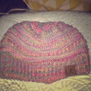 C.C rainbow beanie